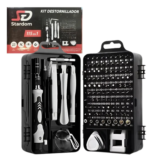 Kit Destornillador 115 En 1 Stardom
